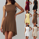 Asymmetrical Hem Body-Con Dress for Women