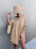 Women's Summer V-Neck Dress in Flowy Style