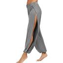 Chic Harem Pants with Side Slits