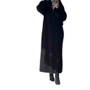 Chic Hooded Dress with Zipper Detail