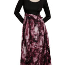 Artistic Print A-Line Skirt for Women