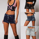 Chic Women's Denim Mini Skirt