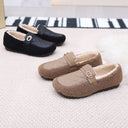Chic Women's House Slippers with Buckle Design
