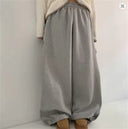Chic Women's Wide Leg Drawstring Pants with Side Pockets