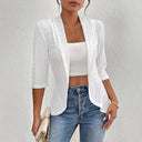 Women's Hole Pattern Blazer Jacket
