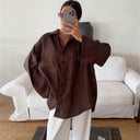 Women's Oversized Linen Blouse for Everyday Wear