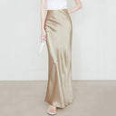 Satin Viscose Maxi Skirt for Women