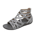 Women's Comfortable Strappy Sandals with Breathable Inserts and Fashionable Cut - Heidi Fashion