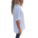 Lace-Collared Women's Blouse in Chic Design