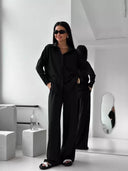 Chic Oversized Blouse for Women with Pockets