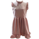 Chic Ruffle High Collar Dress for Women