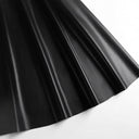 Flared Hem High Waist Faux Leather Skirt for Women