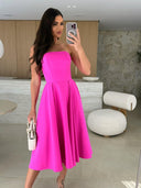 Chic Strapless Cocktail Dress for Women