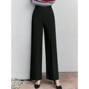 Chic High-Waisted Palazzo Pants with Side Pleats
