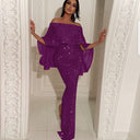 Chic Off-Shoulder Evening Dress for Women