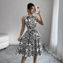 Chic Floral Midi Dress for Women