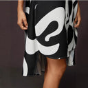 Chic Graphic Print Asymmetrical Dress for Women
