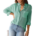 Chic Striped Women's Blouse for Everyday Wear