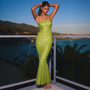 Stunning Bandeau Evening Dress with Sequins