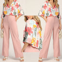 Chic Women's Blouse & High-Waisted Trousers Set