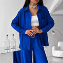 Chic Oversized Blouse for Women with Pockets