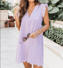 Romantic Ruffle Midi Dress for Women