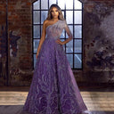 Chic Asymmetric Evening Dress with Decorative Accents