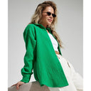 Chic Women's Long Sleeve Check Blouse