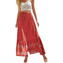 Handcrafted Women's Maxi Skirt with Elastic Waistband