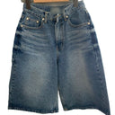 Chic Women's Denim Bermuda Shorts with High Pockets