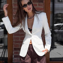 Chic Women's Blazer with Knot Closure
