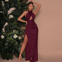 Chic Wrap Dress with Trendy Slit
