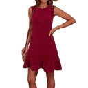 Ruffled Sleeveless Summer Dress for Women