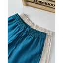 Women's Relaxed Linen Trousers with Elastic Waist & Pockets