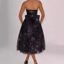 Chic Strapless Cocktail Dress with Ruched Bodice