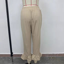 Ruffled Edge Women's Fashionable Trousers