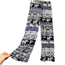 Elephant Print Palazzo Pants for Women