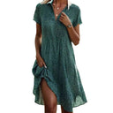 Chic Polo Collar Women's Shirt Dress in Airy Fabric