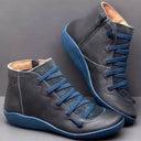 Retro Lace-Up Boots for Stylish Footwear