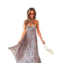 Floral Print Summer Maxi Dress for Women