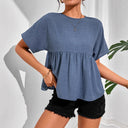 Chic Women's Blouse with Slit Sleeves