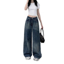 High-Waisted Wide-Leg Jeans in Unique Wash for Women