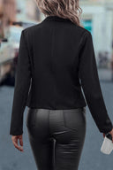 Chic Women's Double Button Blazer Jacket