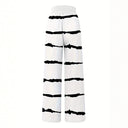 Fashion-Forward Summer Pants with Stylish Stripes & Side Pockets