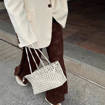 Chic Wide Lace Trousers for Women