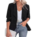 Glitter Blazer Jacket for Women with Stylish Silhouette and Chic Lapels