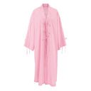 Charming Women's Kimono Bathrobe with Ruffle Accents