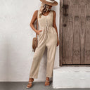 Women's Deep V-Neck Adjustable Waist Garment