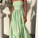 Strapless Women's Maxi Dress with Flowing Skirt