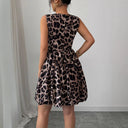 Chic Animal Print Women's Dress